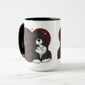 Mug Hugging Newfoundland Dog Puppies (Devant gauche)
