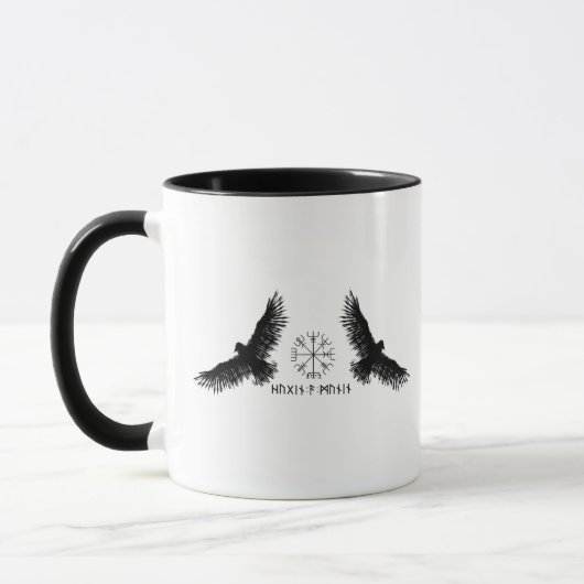 Mug Hugin et MuninVegvisirAbbaye d'Odinsnoir (Gauche)