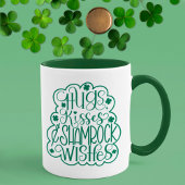 Mug Hugs, baisers et souhaits des Shamrocks Saint-Patr