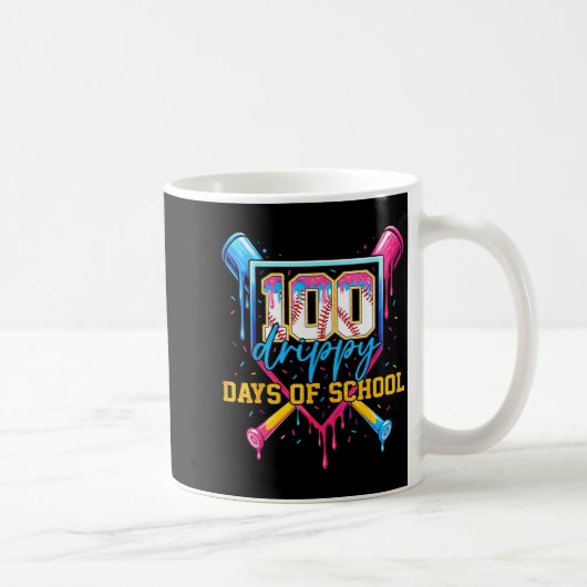 Mug Hugvyn 100 jours dégoulinants d'école de baseball (Droite)