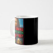 Mug Hugvyn Christmas Begins With Christ Jesus Cross Ch (Devant gauche)