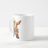 Mug Hugvyn Christmas_ Patchwork Dabbing Santa Claus Xm (Devant gauche)