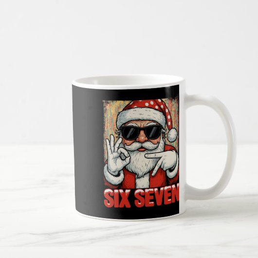 Mug Hugvyn drôle six sept mème Noël Santa Cool S (Droite)