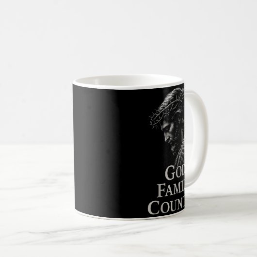 Mug Hugvyn God Family Country Jesus Christian Faith Mi (Devant droit)