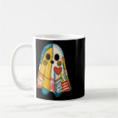 Mug Hugvyn Halloween Patchwork Ghost Éffrayant Quilt G (Gauche)