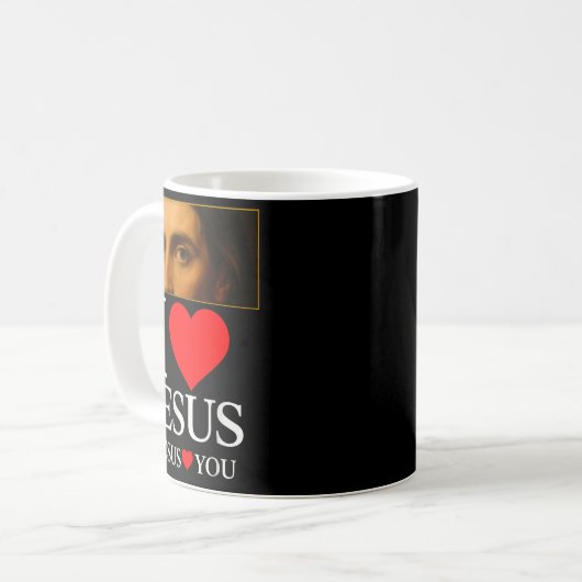 Mug Hugvyn I Love Jesus I Heart Jesus Faith American C (Devant gauche)