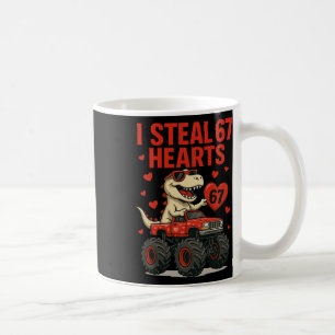 Mug Hugvyn je vole 67 cœurs Saint-Valentin dinosaure m