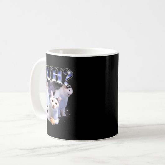 Mug Huh Funny Dank Cat Stud Oddly Bootleg Specific Dan (Devant gauche)