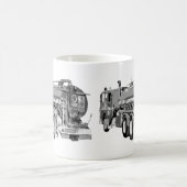 Mug Huile de camion-pompier gris peinte, (Centre)