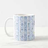 Mug Huile d'olive bleue rustique sicilienne italienne (Gauche)