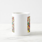 Mug Huile d'or couleur Abstraite (Centre)