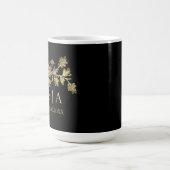 Mug Huile d'or sur mesure Luxe Botanographie Monogramm (Centre)
