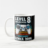 Mug Huit 8ans Anniversaire Son garçon amusant Gamer 8e (Gauche)