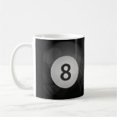 Mug Huit Billard Ball Café Mug, Coupe (Gauche)