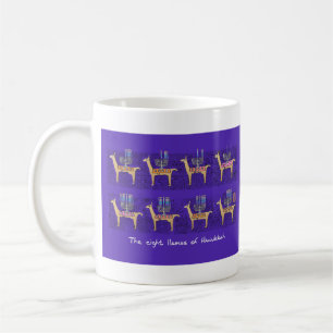 Mug Huit lamas d'Hanoukka