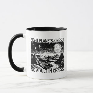 Mug Huit planètes un soleil pas d'adulte responsable h