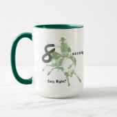 Mug Huit Secondes, Facile, N'Est-Ce Pas ? Bull Riding  (Gauche)