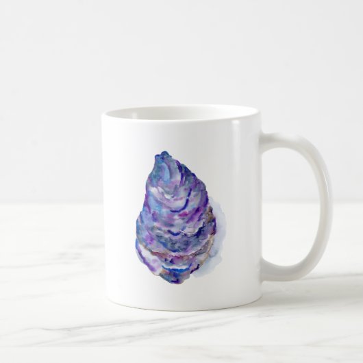 Mug Huître Shell abstraite d'aquarelle (Droite)