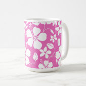 MUG HULA HAÏIENNE (HIBISCUS) ROSE (Devant droit)