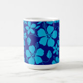 MUG HULA HAWAIEN (HIBISCUS) BLEU FONCÉ/CLAIR (Centre)