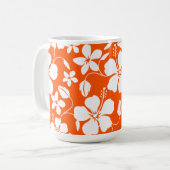 MUG HULA HAWAIEN (HIBISCUS) ORANGE (Devant gauche)