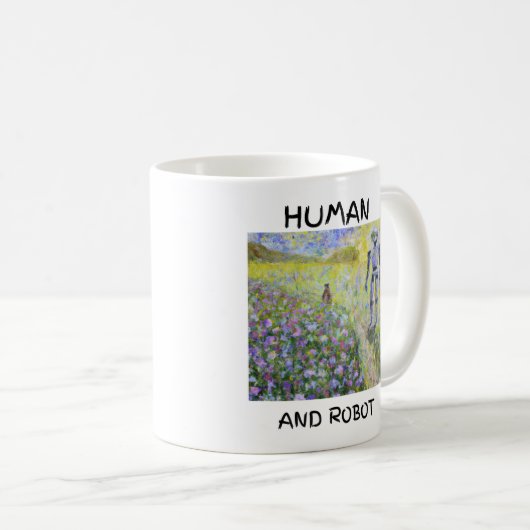Mug - humain et robot (Devant droit)