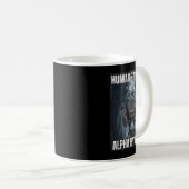 Mug Humain Par Chance Alpha Par Choix Cool Funny Alpha (Devant droit)
