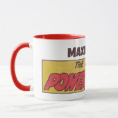 Mug Humain Powerhouse Titre comique avec votre nom (Gauche)