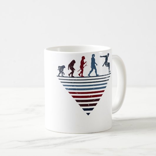 Mug Human Evolution - Player Vintage Parkour (Devant droit)