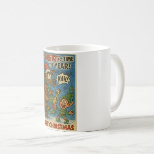 Mug Humerous great Dane Christmas (Devant droit)