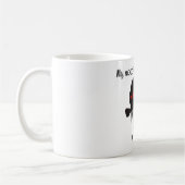 Mug Humeur avant café avec démon en colère (Gauche)