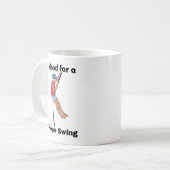Mug Humeur de balançoire à corde bonnes vibrations (Devant gauche)