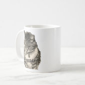 Mug Humeur de chat "PAS AUJOURD'HUI !" (Devant gauche)