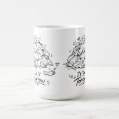 Mug Humeur de jour de lessive Drôle de procrastination (Centre)