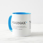 Mug Humeur Français de Québec Tabarnak Juron Joual (Devant gauche)