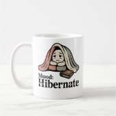 Mug Humeur : Hiberner | Retraite confortable avec cons (Gauche)