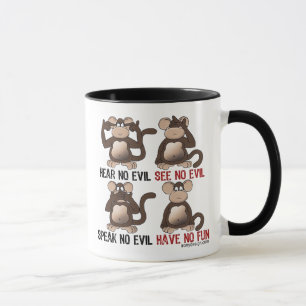 Mug Humeur sage de singes