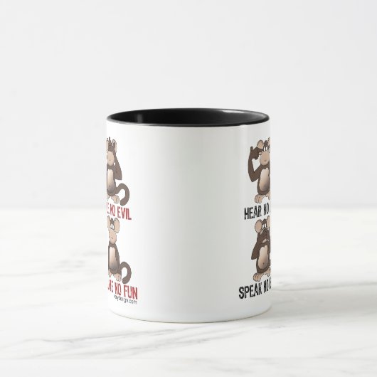 Mug Humeur sage de singes (Centre)