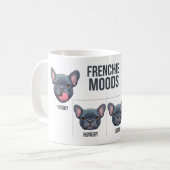 Mug Humeurs de Frenchie Dessin drôle de Bouledogue fra (Devant gauche)