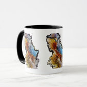 Mug Humming Bird Gem Bee Emerald brillant Topaz (Devant gauche)