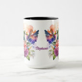Mug Humming Birds avec de belles fleurs (Centre)