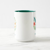 Mug Hummingbird Floral Garden Botanical Art (Centre)