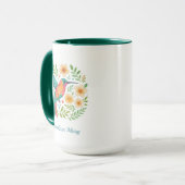 Mug Hummingbird Floral Garden Botanical Art (Devant gauche)
