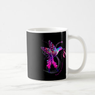 Mug Hummingbird Hold Pink Ribbon Cancer de la poitrine