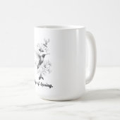 Mug Hummingbird T-Shirt, Honeysuckle Vine (Devant droit)