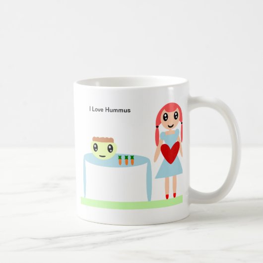 Mug Hummus Love "I love hummus" (Droite)