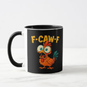 Mug Humor Funny Crow F-Caw-F Gothic (Gauche)