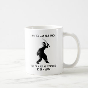 Mug Humoristique Ninja Prétendant être Pro