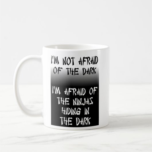 Mug Humoristique Ninjas qui se Cachent Humour (Gauche)