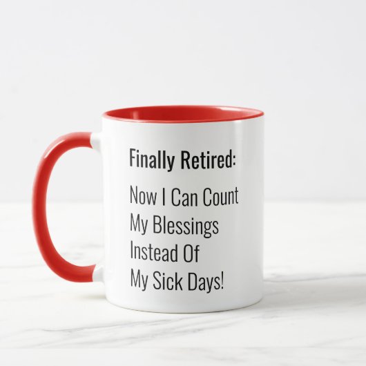Mug Humour à la retraite (Gauche)